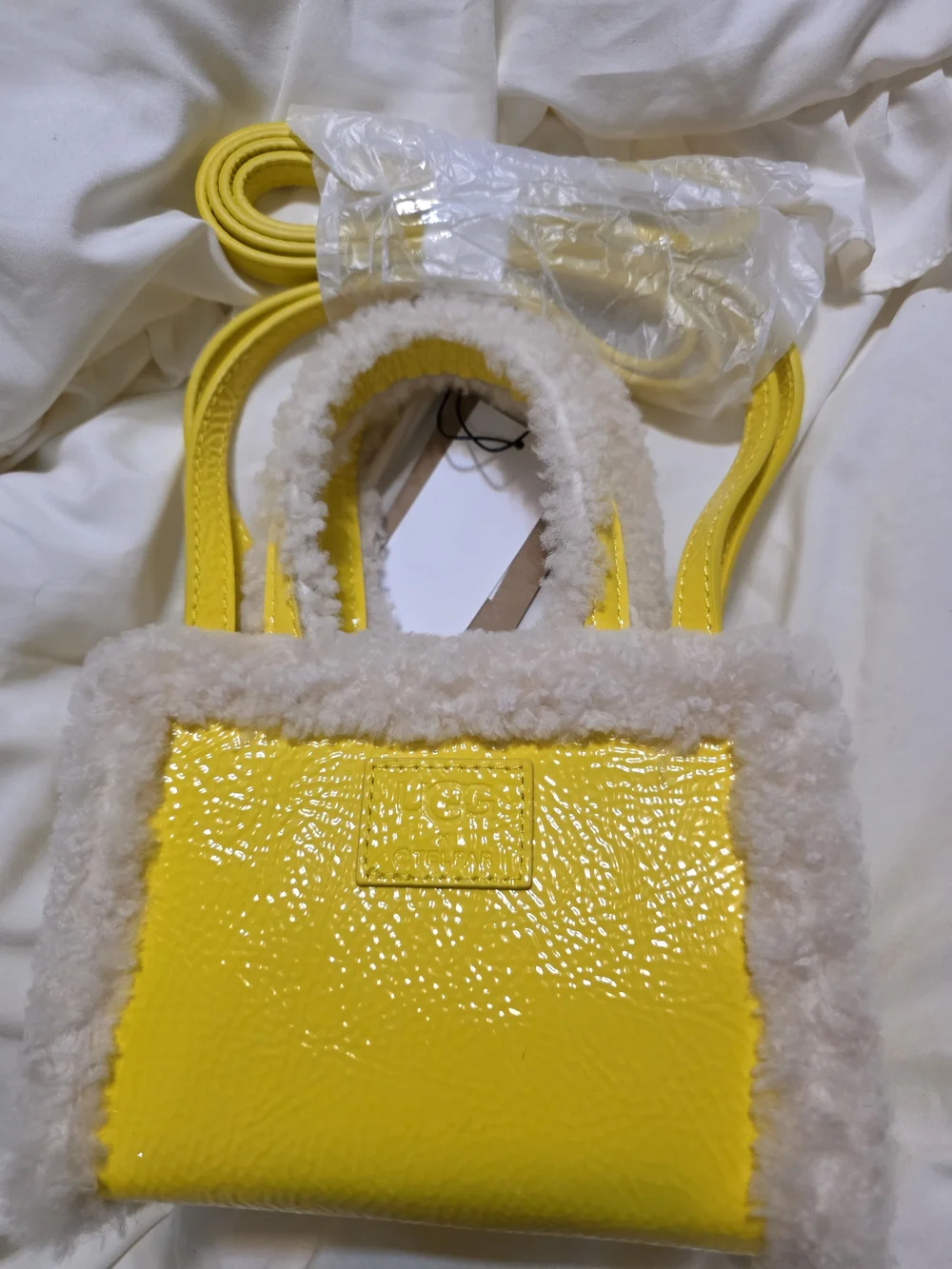 UGG Yellow Phone Crossbody Bag - TELFAR Collaboration